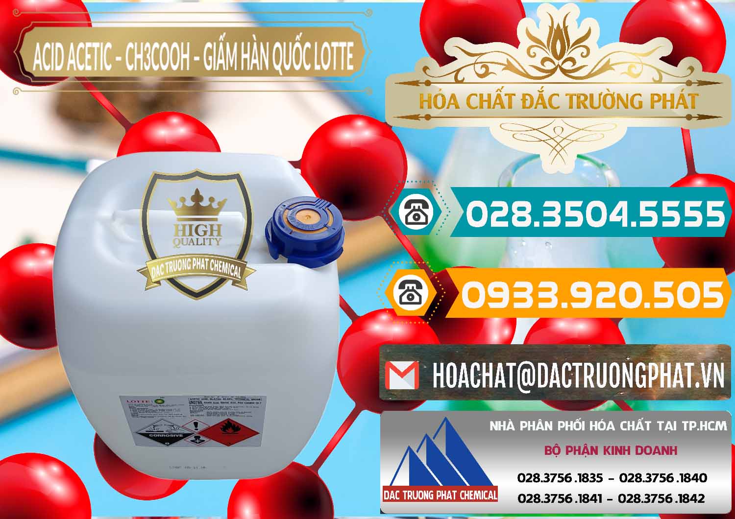 Nơi chuyên bán - cung cấp Acetic Acid – Axit Acetic Hàn Quốc Lotte Korea - 0002 - Đơn vị chuyên cung ứng và phân phối hóa chất tại TP.HCM - congtyhoachat.vn