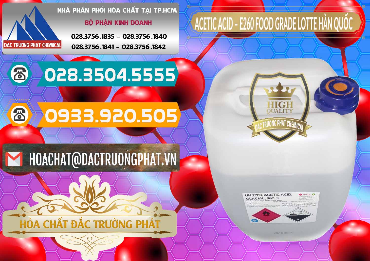 Đơn vị chuyên kinh doanh & bán Acetic Acid – Axit Acetic E260 Food Grade Hàn Quốc Lotte Korea - 0003 - Nhà phân phối và cung ứng hóa chất tại TP.HCM - congtyhoachat.vn