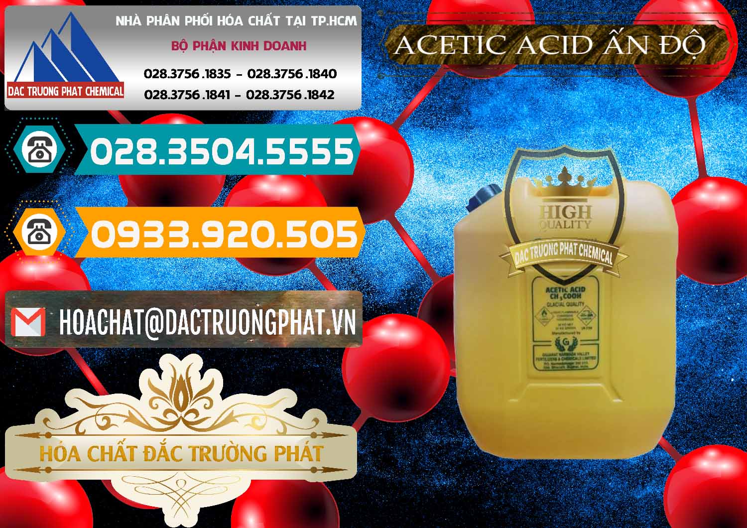 Công ty phân phối & bán Acetic Acid – Axit Acetic Ấn Độ India - 0359 - Đơn vị chuyên bán ( phân phối ) hóa chất tại TP.HCM - congtyhoachat.vn