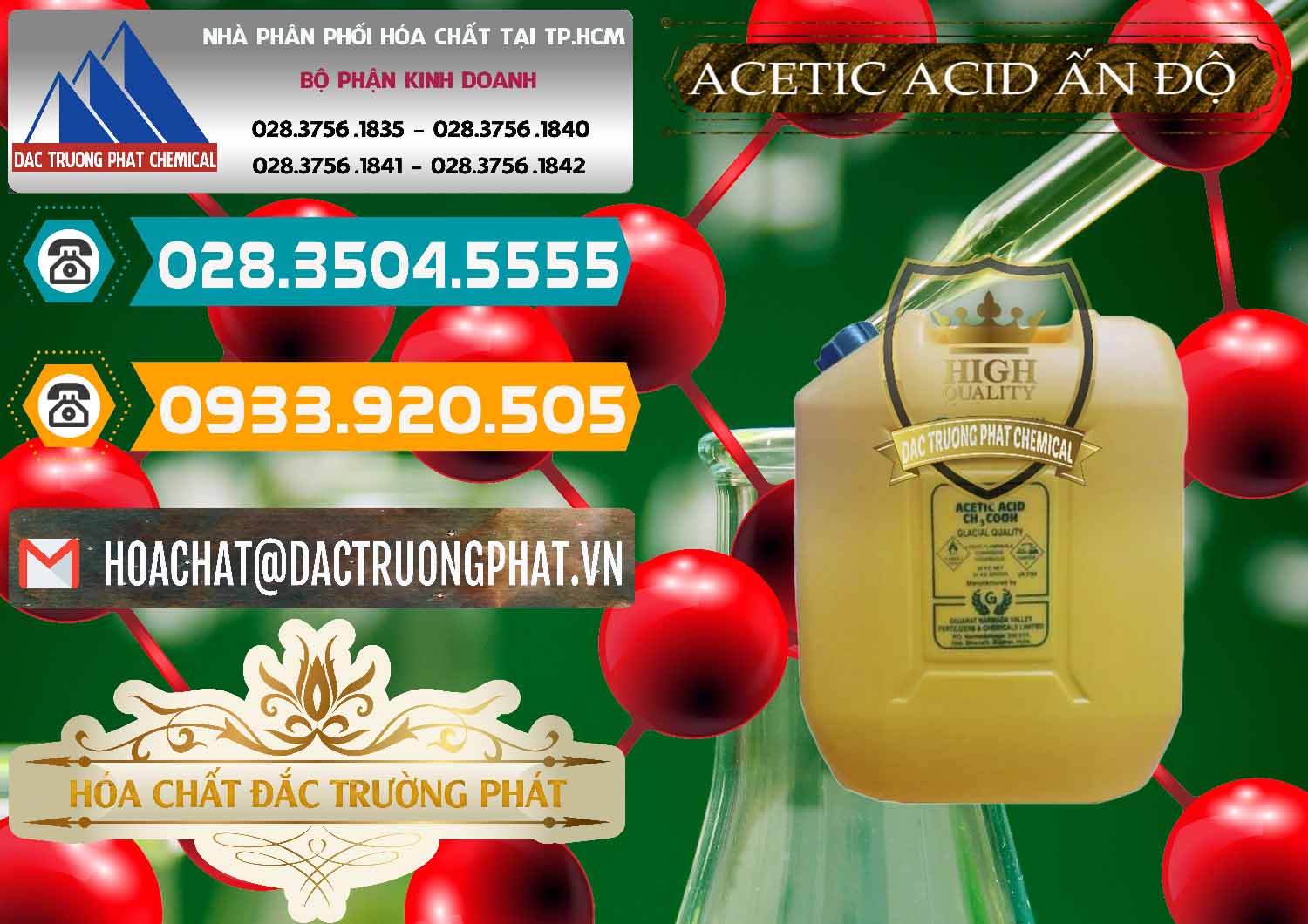 Nơi chuyên nhập khẩu ( bán ) Acetic Acid – Axit Acetic Ấn Độ India - 0359 - Chuyên kinh doanh _ cung cấp hóa chất tại TP.HCM - congtyhoachat.vn