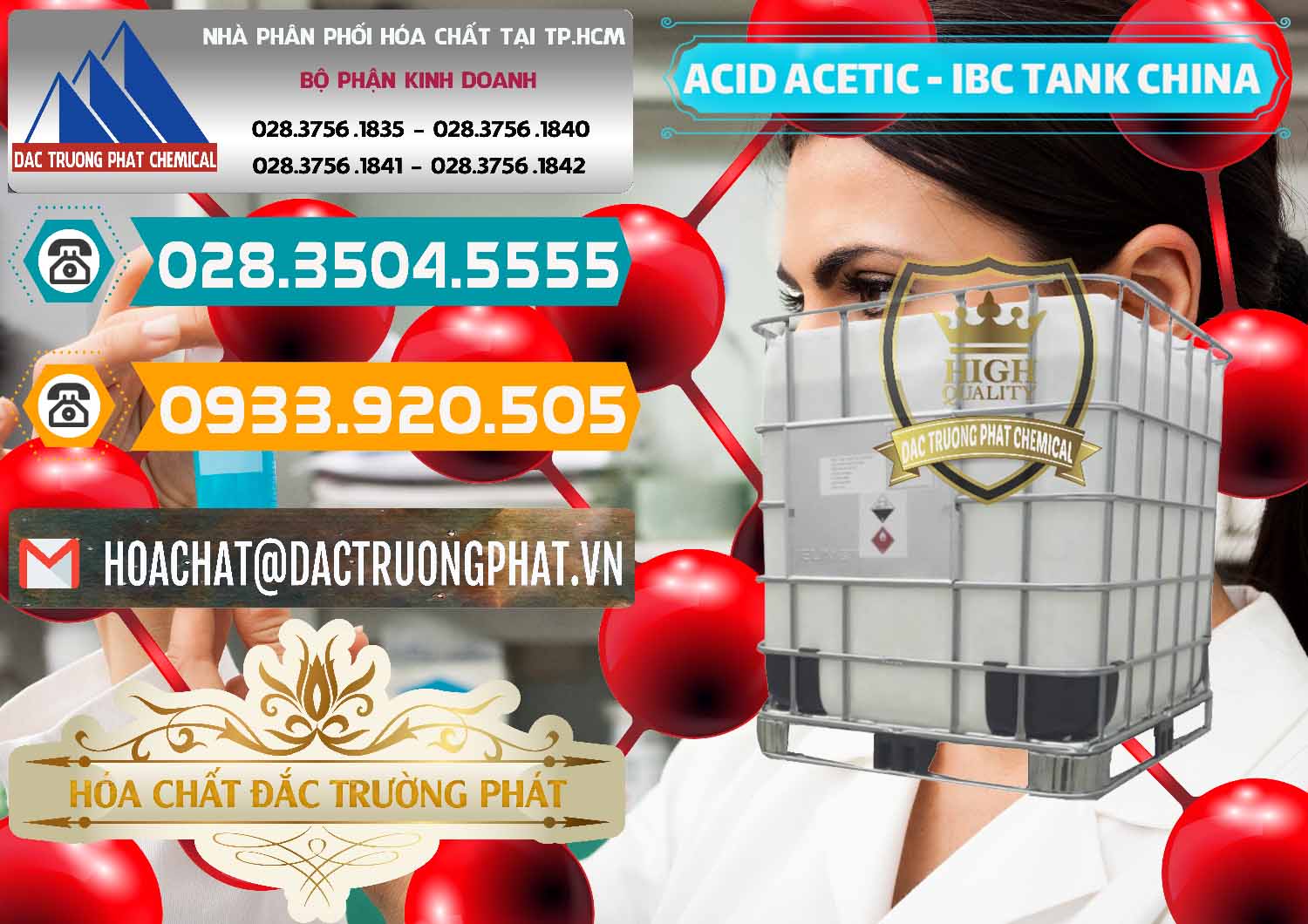 Cty bán và cung ứng Acetic Acid – Axit Acetic Tank Bồn IBC Trung Quốc China - 0443 - Đơn vị cung cấp ( bán ) hóa chất tại TP.HCM - congtyhoachat.vn