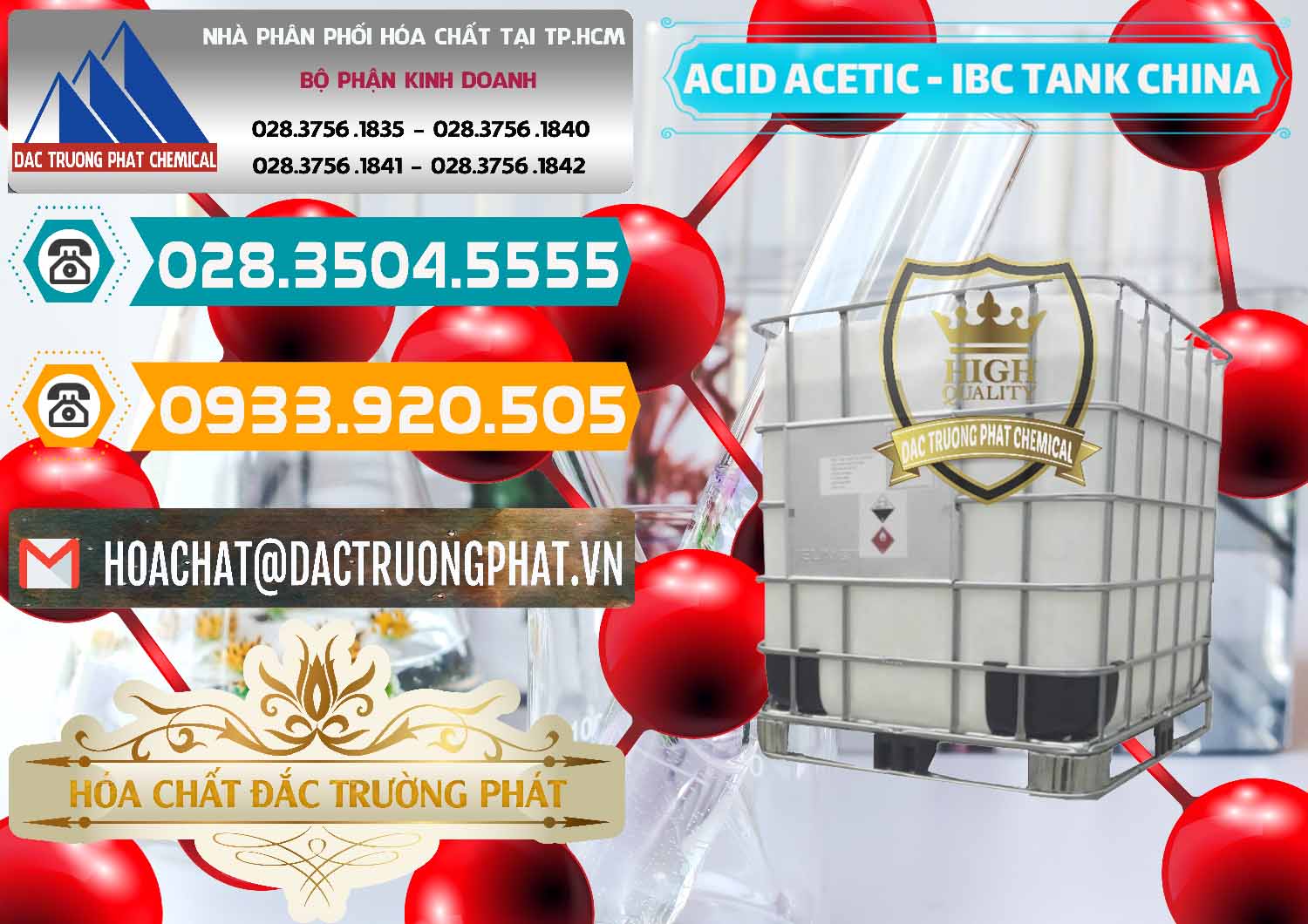Cung ứng và bán Acetic Acid – Axit Acetic Tank Bồn IBC Trung Quốc China - 0443 - Cty phân phối _ nhập khẩu hóa chất tại TP.HCM - congtyhoachat.vn