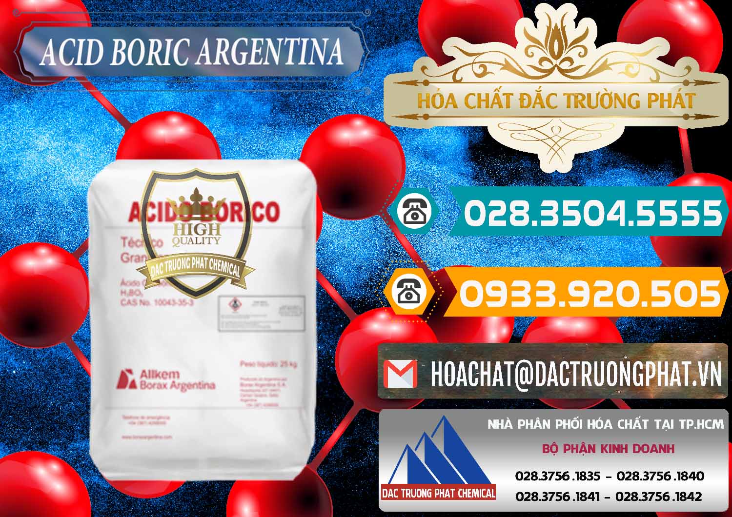 Nhà nhập khẩu _ bán Acid Boric – Axit Boric H3BO3 99% Allkem Argentina - 0448 - Đơn vị cung ứng _ phân phối hóa chất tại TP.HCM - congtyhoachat.vn