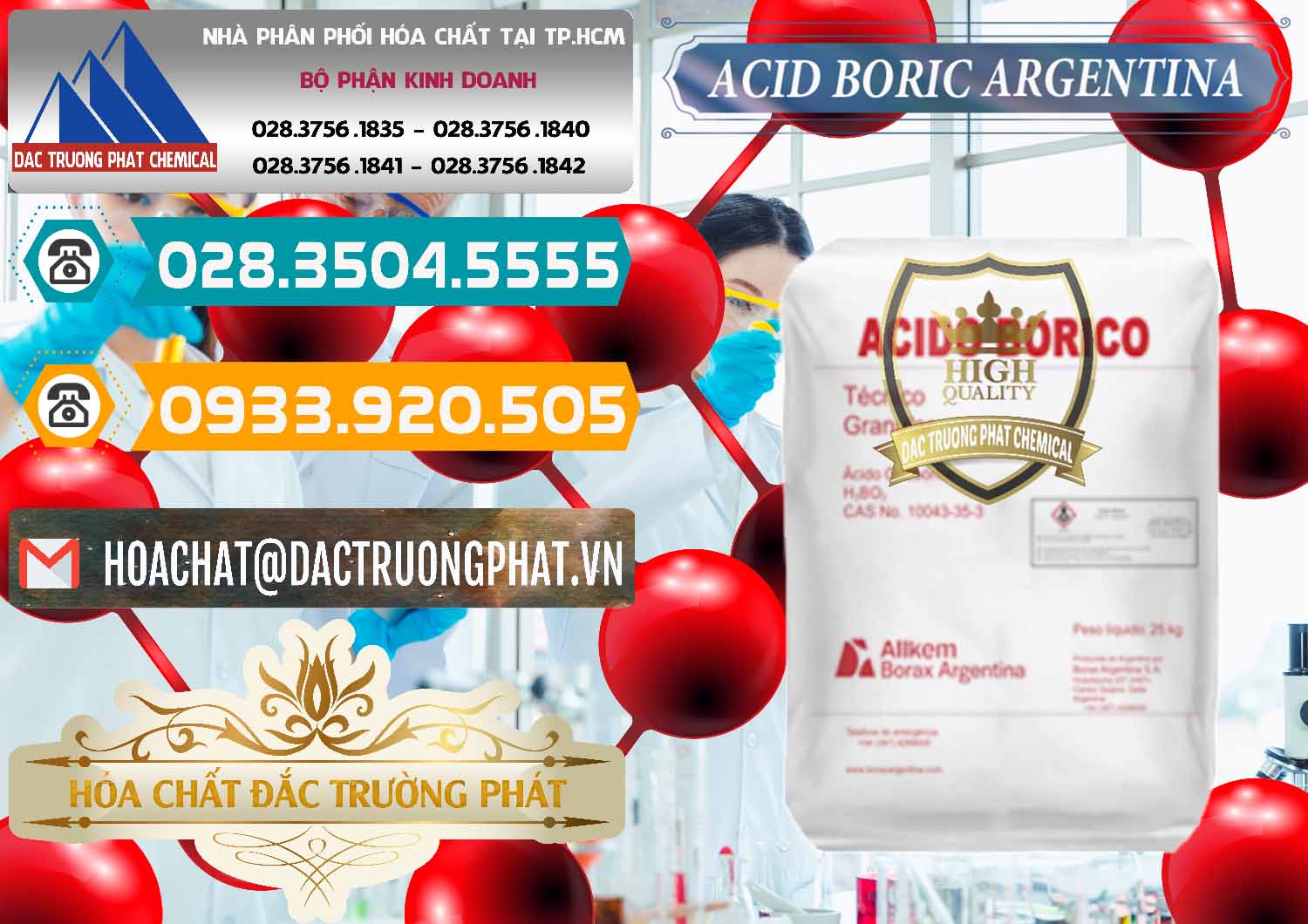 Nhà nhập khẩu - bán Acid Boric – Axit Boric H3BO3 99% Allkem Argentina - 0448 - Phân phối hóa chất tại TP.HCM - congtyhoachat.vn