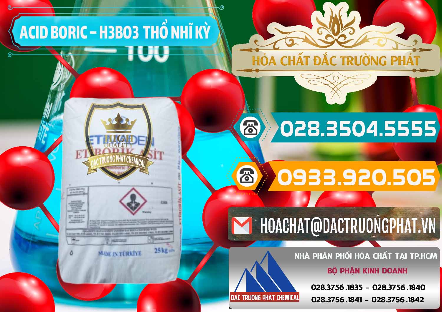 Công ty kinh doanh ( bán ) Acid Boric – Axit Boric H3BO3 Etimaden Thổ Nhĩ Kỳ Turkey - 0369 - Công ty phân phối _ cung cấp hóa chất tại TP.HCM - congtyhoachat.vn