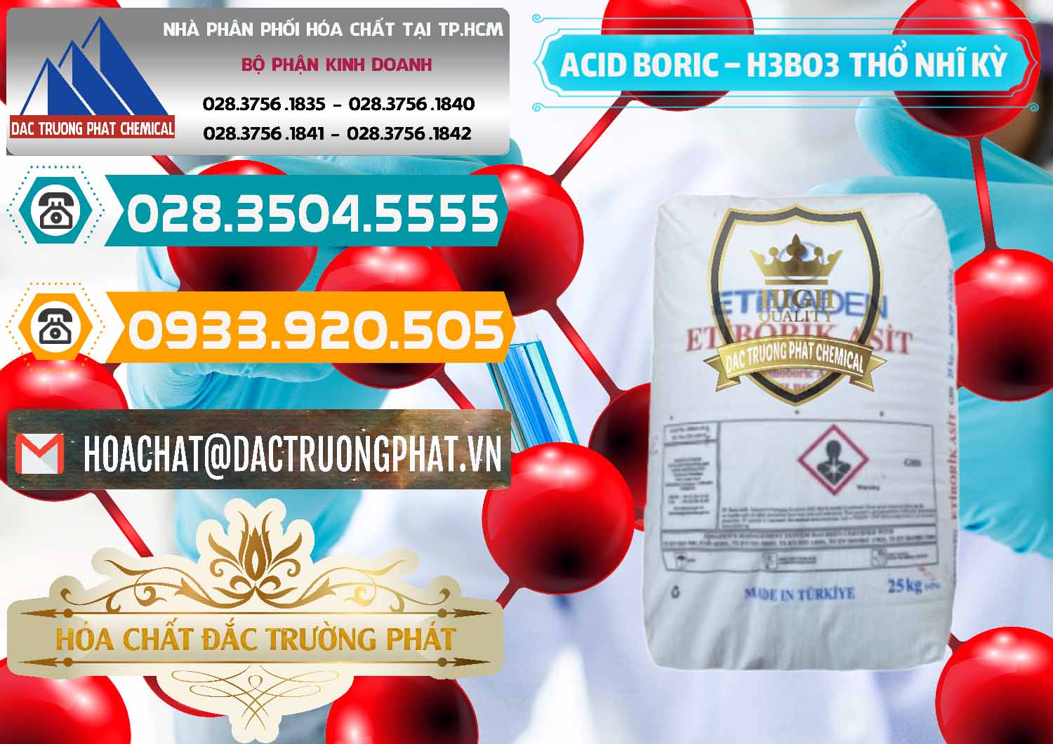 Nơi kinh doanh _ bán Acid Boric – Axit Boric H3BO3 Etimaden Thổ Nhĩ Kỳ Turkey - 0369 - Công ty phân phối & nhập khẩu hóa chất tại TP.HCM - congtyhoachat.vn