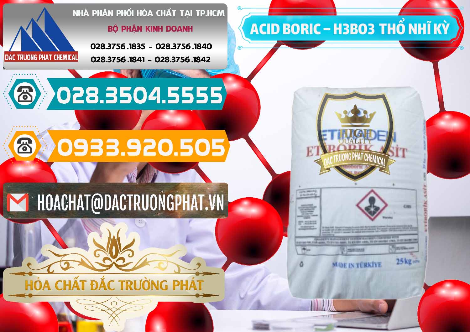 Công ty bán ( cung cấp ) Acid Boric – Axit Boric H3BO3 Etimaden Thổ Nhĩ Kỳ Turkey - 0369 - Nơi chuyên cung ứng - phân phối hóa chất tại TP.HCM - congtyhoachat.vn