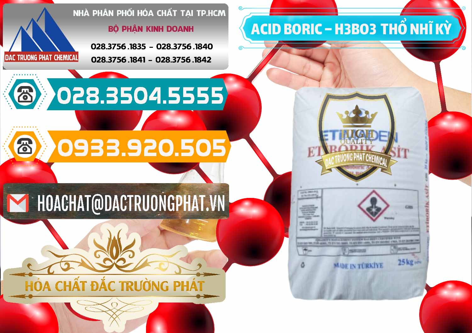 Công ty cung ứng _ bán Acid Boric – Axit Boric H3BO3 Etimaden Thổ Nhĩ Kỳ Turkey - 0369 - Nơi phân phối - cung cấp hóa chất tại TP.HCM - congtyhoachat.vn