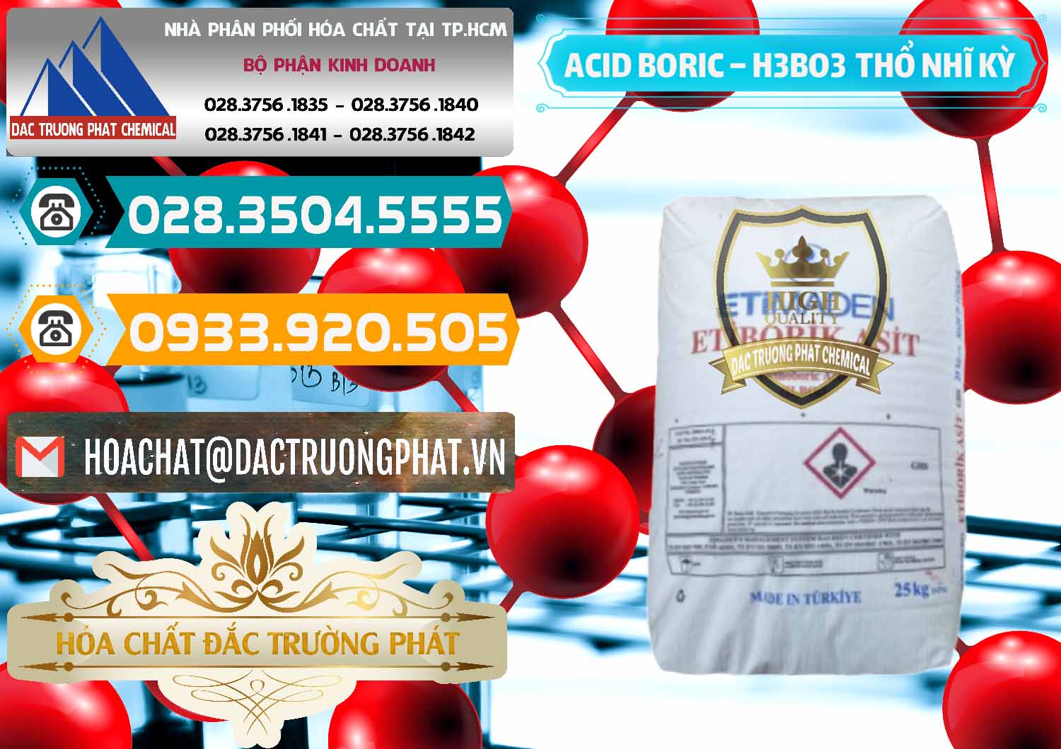 Nơi cung ứng _ bán Acid Boric – Axit Boric H3BO3 Etimaden Thổ Nhĩ Kỳ Turkey - 0369 - Nơi chuyên phân phối - nhập khẩu hóa chất tại TP.HCM - congtyhoachat.vn
