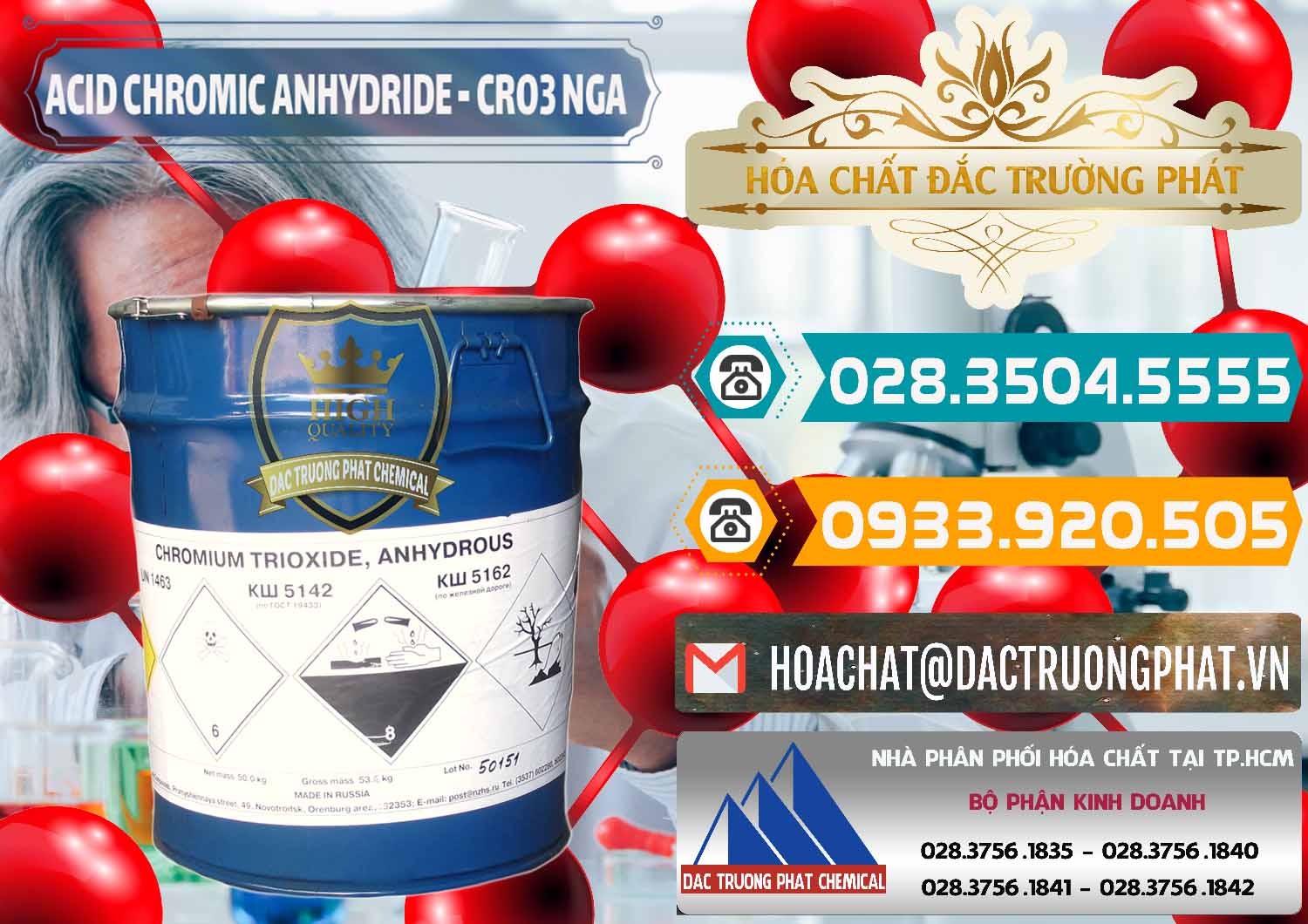 Nơi phân phối _ bán Acid Chromic Anhydride - Cromic CRO3 Nga Russia - 0006 - Chuyên phân phối và cung cấp hóa chất tại TP.HCM - congtyhoachat.vn