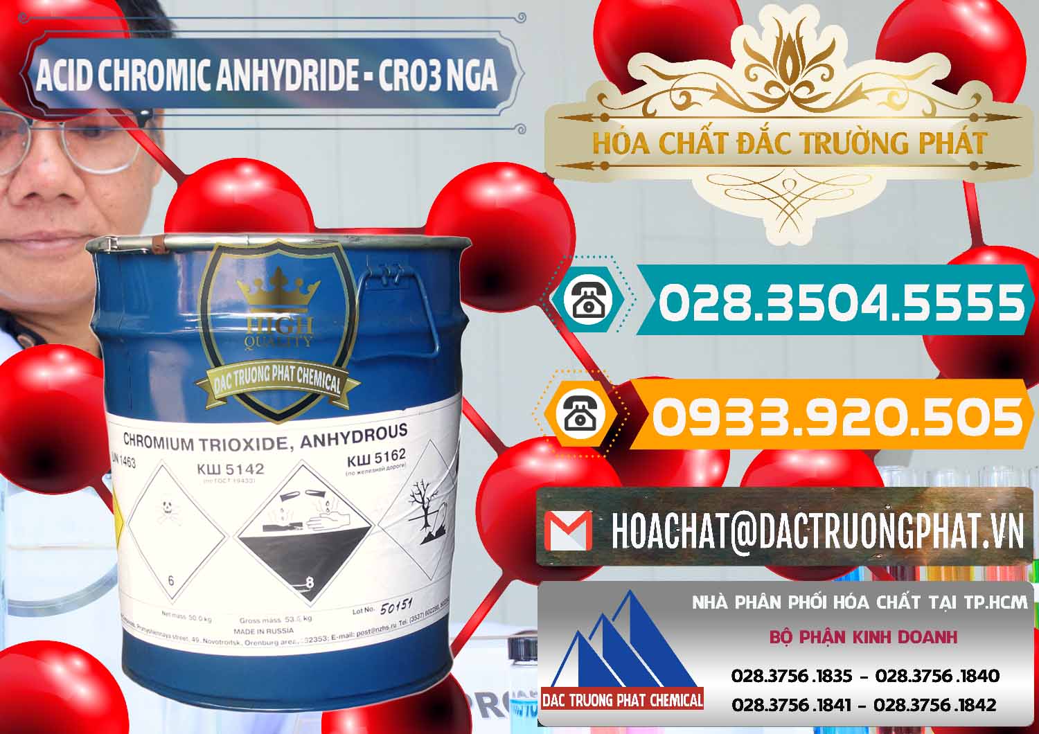 Nhà nhập khẩu & bán Acid Chromic Anhydride - Cromic CRO3 Nga Russia - 0006 - Nơi cung ứng & phân phối hóa chất tại TP.HCM - congtyhoachat.vn