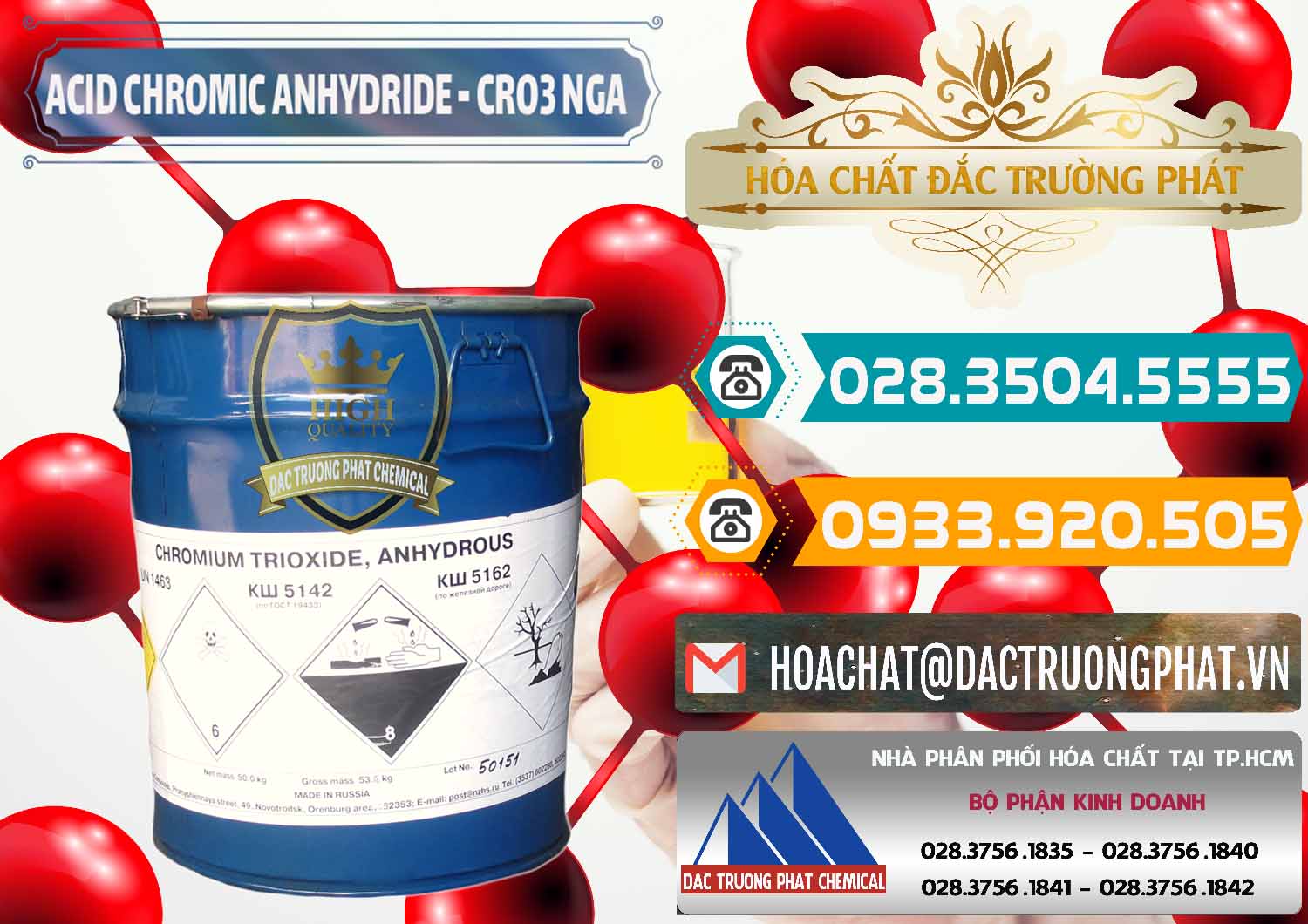 Cty kinh doanh ( bán ) Acid Chromic Anhydride - Cromic CRO3 Nga Russia - 0006 - Đơn vị nhập khẩu và phân phối hóa chất tại TP.HCM - congtyhoachat.vn