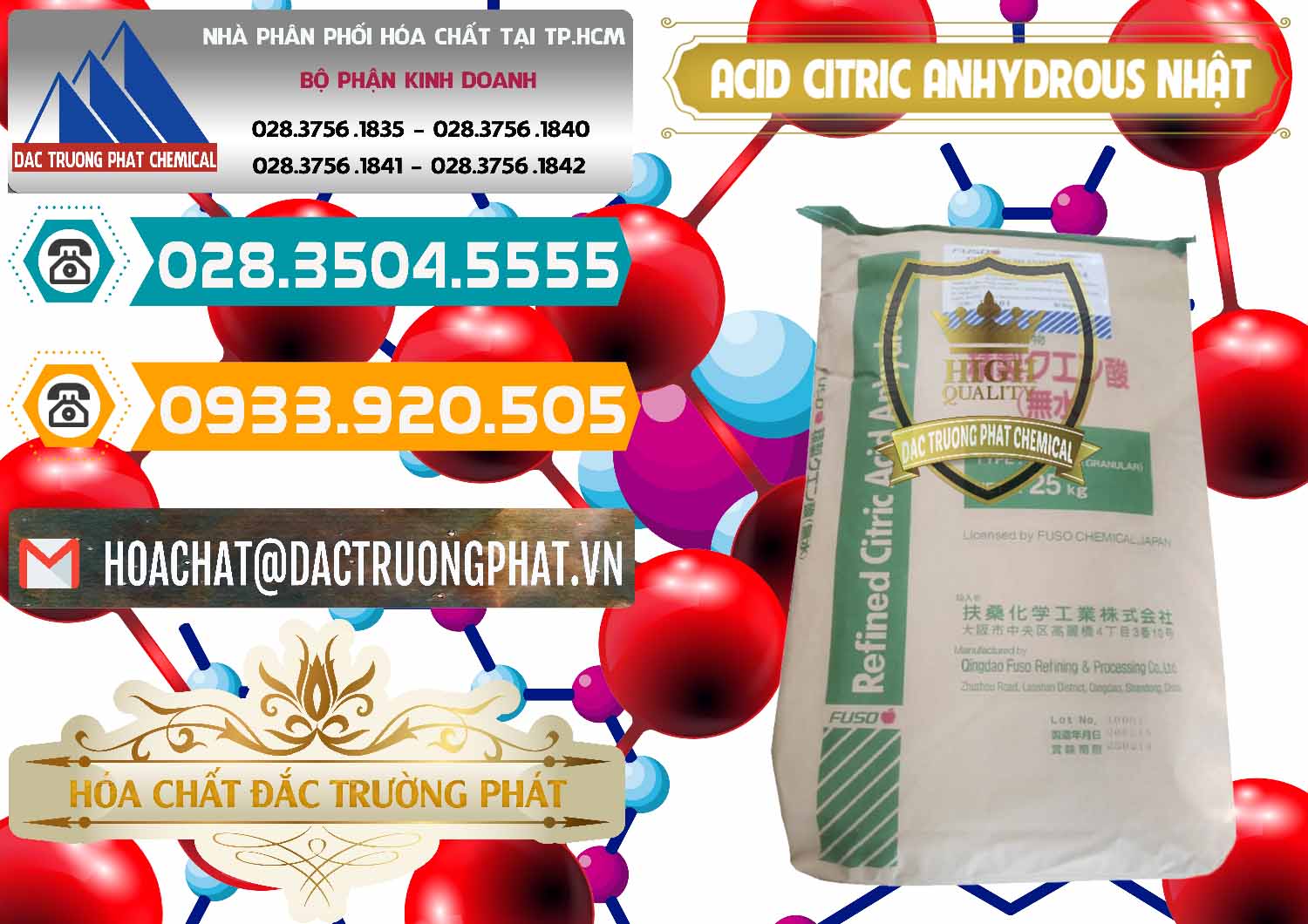 Nơi bán và cung cấp Acid Citric - Axit Citric Anhydrous FUSO Nhật Japan - 0439 - Nơi phân phối _ cung ứng hóa chất tại TP.HCM - congtyhoachat.vn
