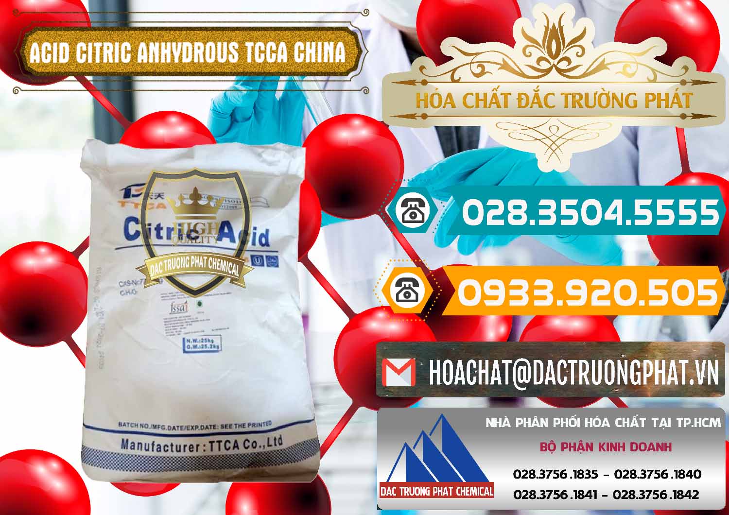 Cty cung cấp - bán Acid Citric - Axit Citric Anhydrous TCCA Trung Quốc China - 0442 - Công ty chuyên cung cấp & kinh doanh hóa chất tại TP.HCM - congtyhoachat.vn