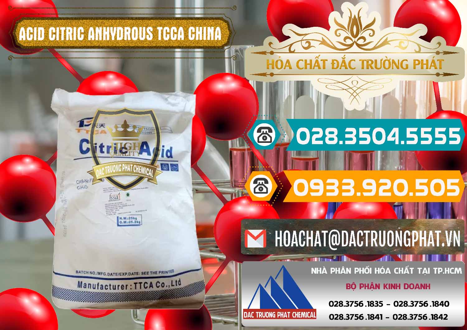 Nơi nhập khẩu - bán Acid Citric - Axit Citric Anhydrous TCCA Trung Quốc China - 0442 - Nhà cung cấp ( phân phối ) hóa chất tại TP.HCM - congtyhoachat.vn