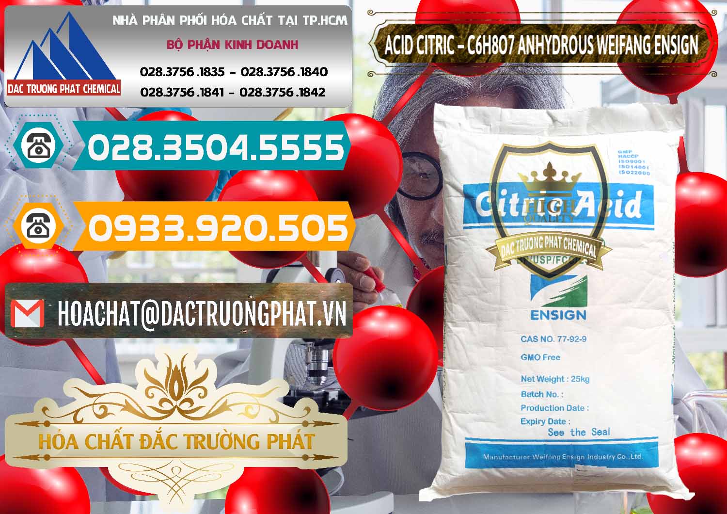 Nơi bán & cung ứng Acid Citric - Axit Citric Khan Anhydrous Weifang Trung Quốc China - 0008 - Công ty cung cấp & phân phối hóa chất tại TP.HCM - congtyhoachat.vn