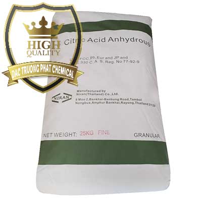 Nơi chuyên cung cấp ( bán ) Acid Citric - Axit Citric Anhydrous - Thái Lan Niran - 0231 - Cty bán & cung cấp hóa chất tại TP.HCM - congtyhoachat.vn
