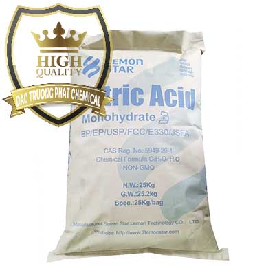 Nơi chuyên cung ứng ( bán ) Acid Citric - Axit Citric BP/EP/USP/FCC/E330 Lemon Star Trung Quốc China - 0286 - Chuyên cung cấp và nhập khẩu hóa chất tại TP.HCM - congtyhoachat.vn