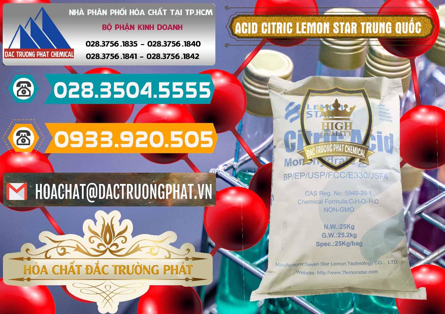 Kinh doanh ( bán ) Acid Citric - Axit Citric BP/EP/USP/FCC/E330 Lemon Star Trung Quốc China - 0286 - Cty chuyên bán & phân phối hóa chất tại TP.HCM - congtyhoachat.vn