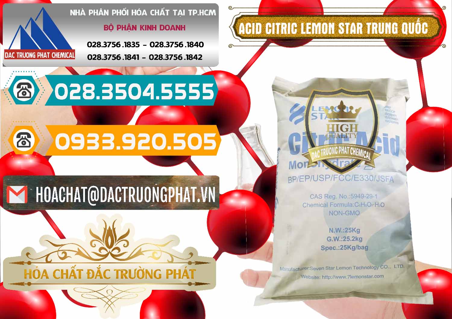 Công ty chuyên phân phối và bán Acid Citric - Axit Citric BP/EP/USP/FCC/E330 Lemon Star Trung Quốc China - 0286 - Nhà cung cấp - nhập khẩu hóa chất tại TP.HCM - congtyhoachat.vn