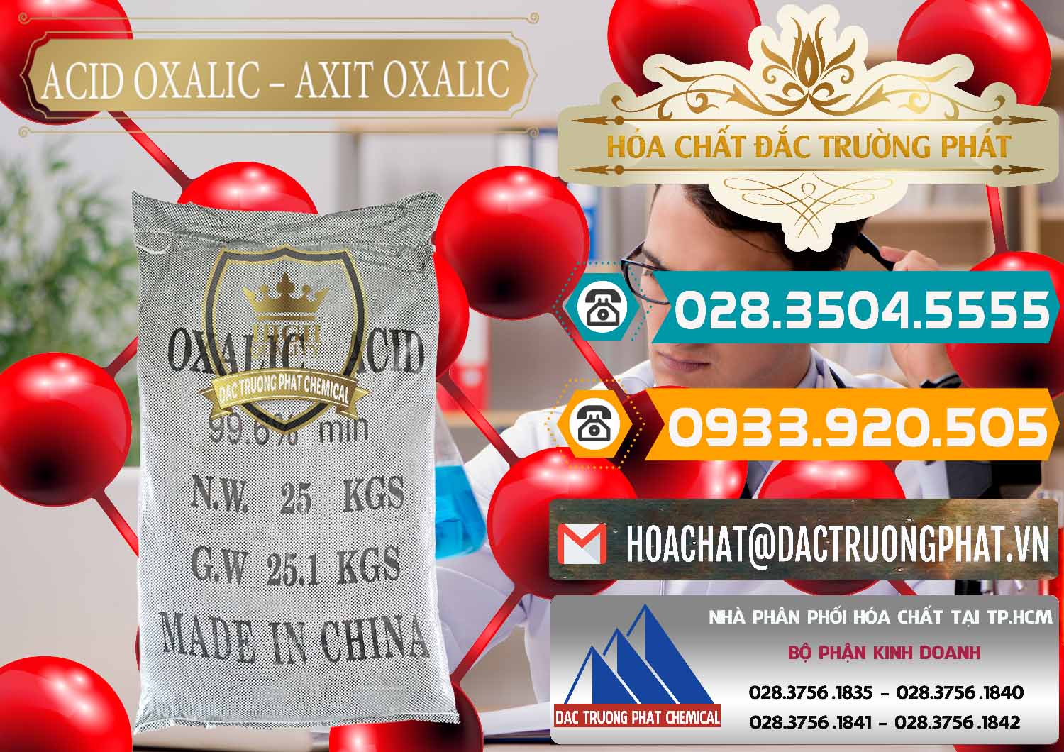 Cty chuyên nhập khẩu và bán Acid Oxalic – Axit Oxalic 99.6% Trung Quốc China - 0014 - Nhà phân phối và cung cấp hóa chất tại TP.HCM - congtyhoachat.vn