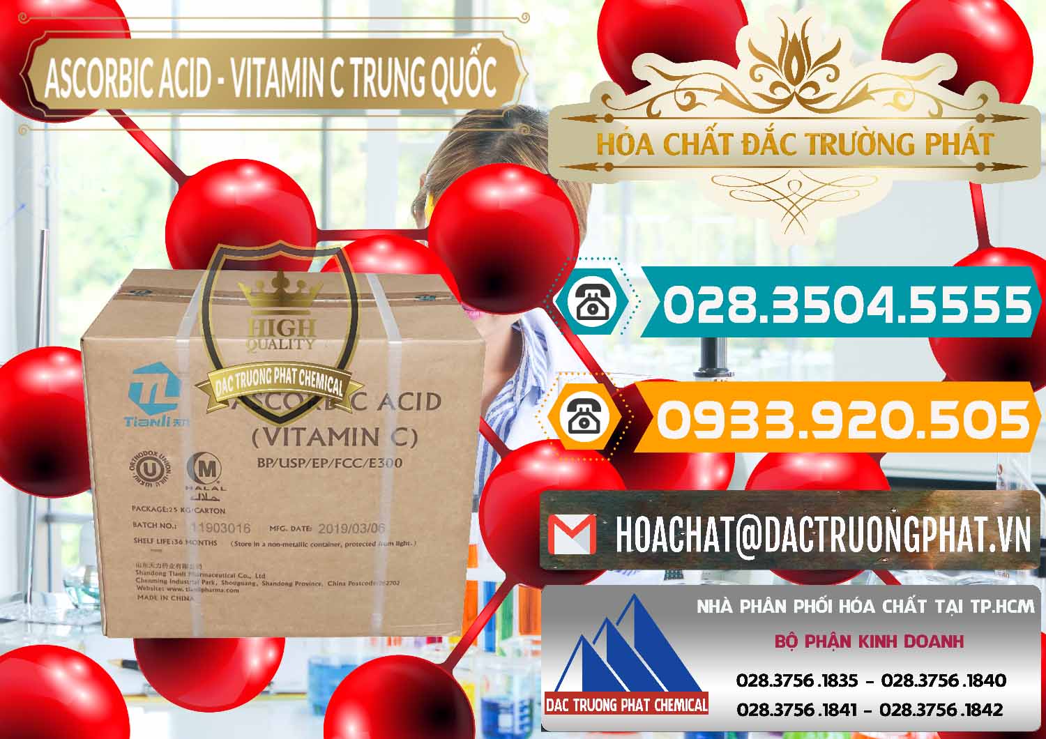 Công ty bán ( cung ứng ) Axit Ascorbic - Vitamin C Trung Quốc China - 0309 - Nhà phân phối - nhập khẩu hóa chất tại TP.HCM - congtyhoachat.vn