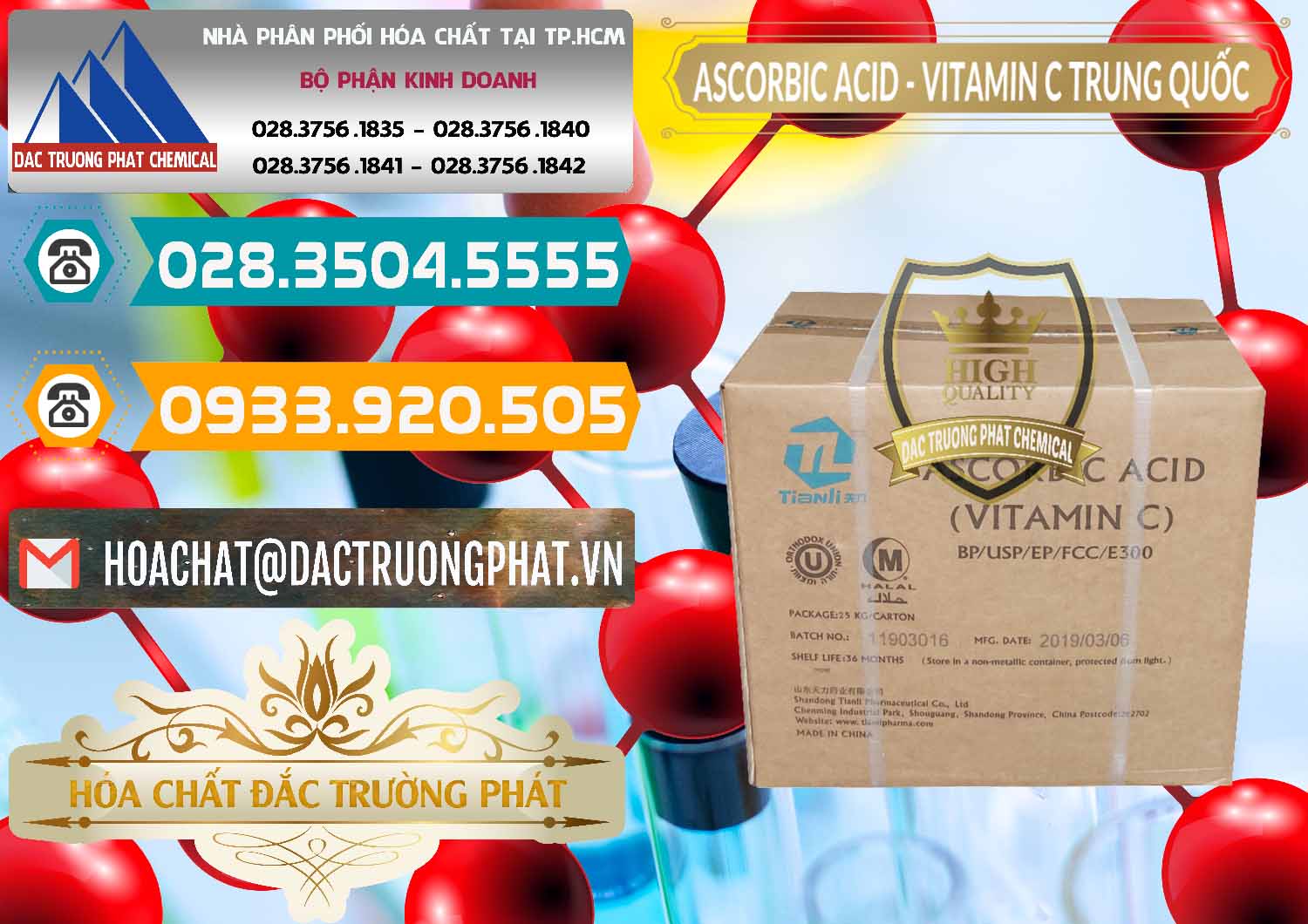 Chuyên cung cấp & bán Axit Ascorbic - Vitamin C Trung Quốc China - 0309 - Nơi phân phối _ kinh doanh hóa chất tại TP.HCM - congtyhoachat.vn