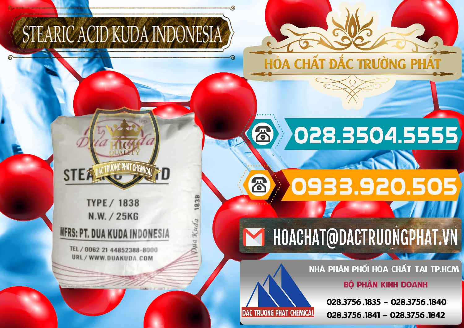 Cty bán _ phân phối Axit Stearic - Stearic Acid Dua Kuda Indonesia - 0388 - Nơi chuyên cung cấp _ bán hóa chất tại TP.HCM - congtyhoachat.vn