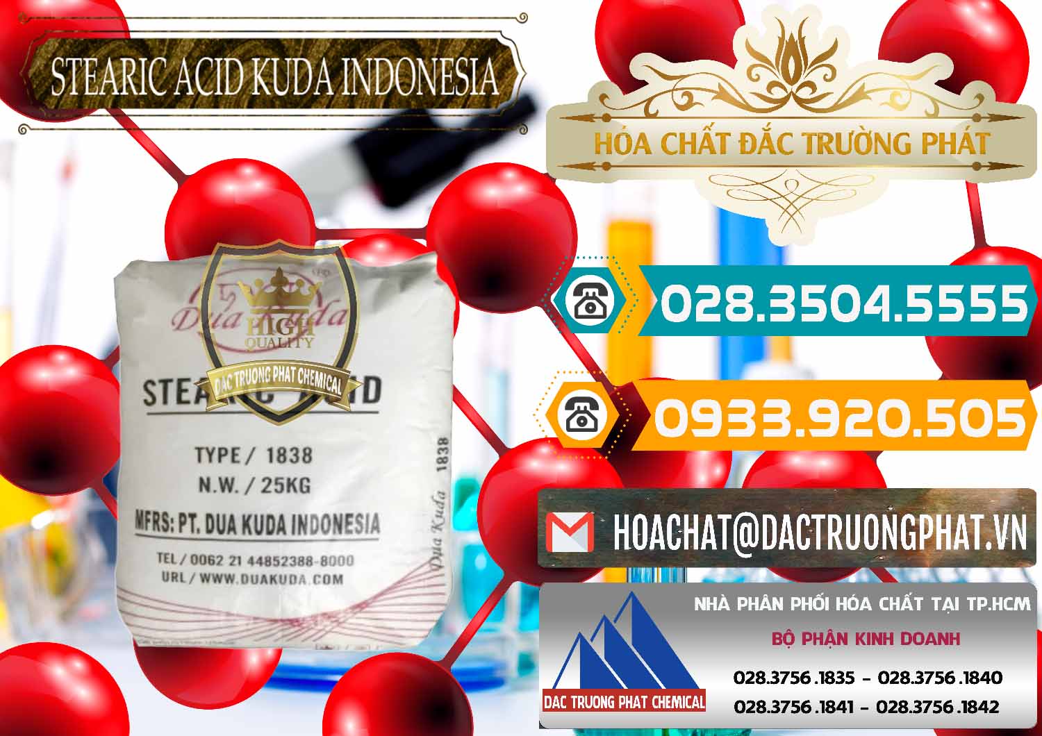 Bán & phân phối Axit Stearic - Stearic Acid Dua Kuda Indonesia - 0388 - Chuyên cung cấp & kinh doanh hóa chất tại TP.HCM - congtyhoachat.vn
