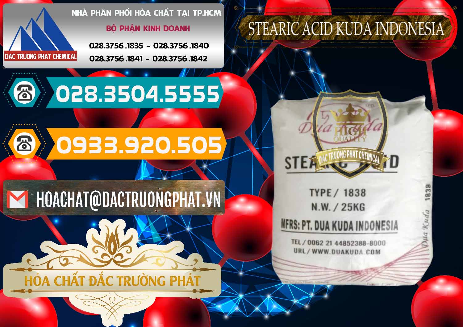 Nơi bán ( cung ứng ) Axit Stearic - Stearic Acid Dua Kuda Indonesia - 0388 - Nơi chuyên phân phối _ bán hóa chất tại TP.HCM - congtyhoachat.vn