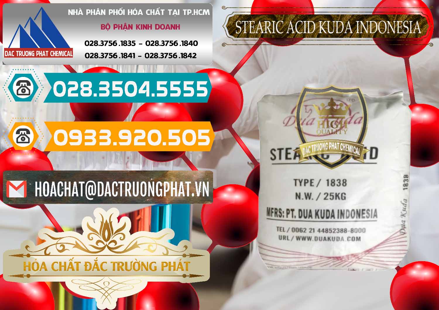 Kinh doanh & bán Axit Stearic - Stearic Acid Dua Kuda Indonesia - 0388 - Nơi cung cấp và kinh doanh hóa chất tại TP.HCM - congtyhoachat.vn