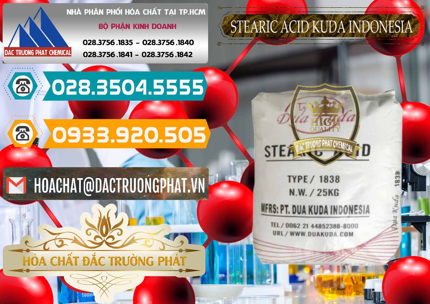 Công ty kinh doanh _ bán Axit Stearic - Stearic Acid Dua Kuda Indonesia - 0388 - Cty phân phối - nhập khẩu hóa chất tại TP.HCM - congtyhoachat.vn