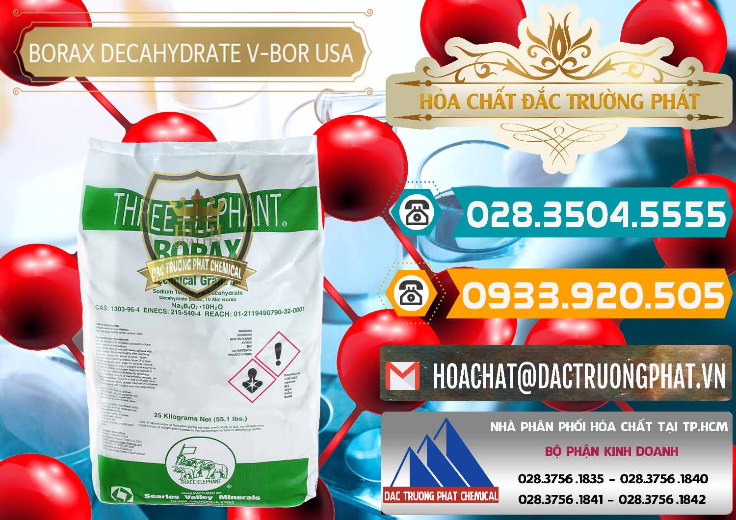 Bán & cung cấp Borax Decahydrate NA2B4O7.10H2O Mỹ V-Bor Usa - 0032 - Cty chuyên nhập khẩu ( phân phối ) hóa chất tại TP.HCM - congtyhoachat.vn
