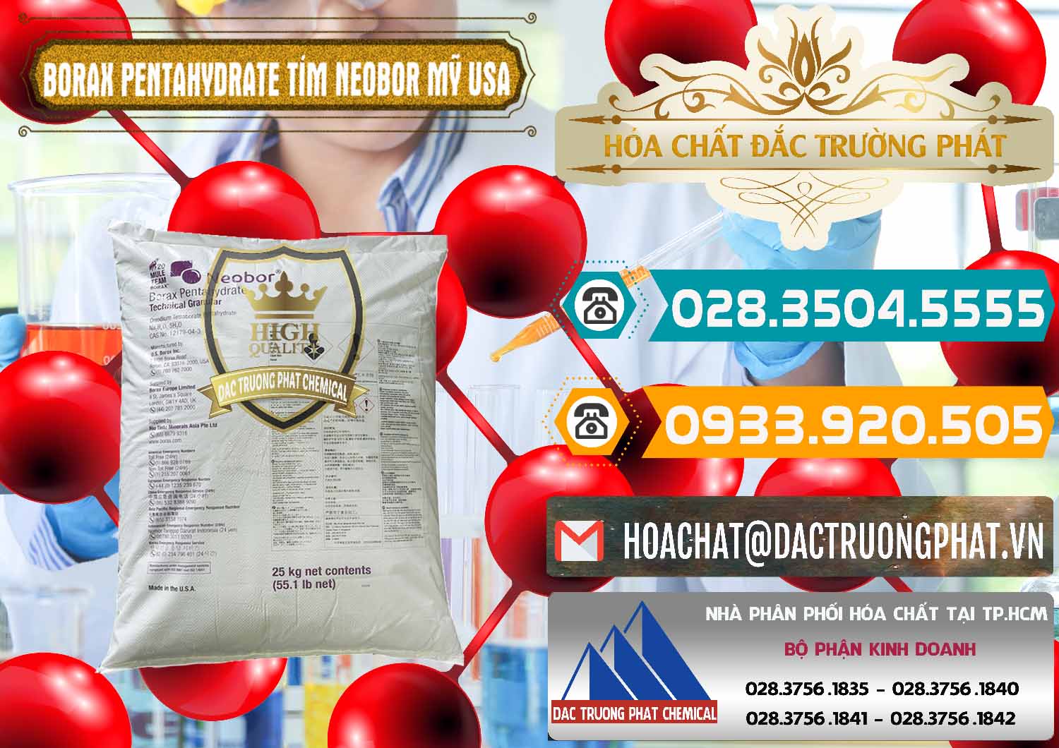 Chuyên nhập khẩu và bán Borax Pentahydrate Bao Tím Neobor TG Mỹ Usa - 0277 - Cung cấp - phân phối hóa chất tại TP.HCM - congtyhoachat.vn