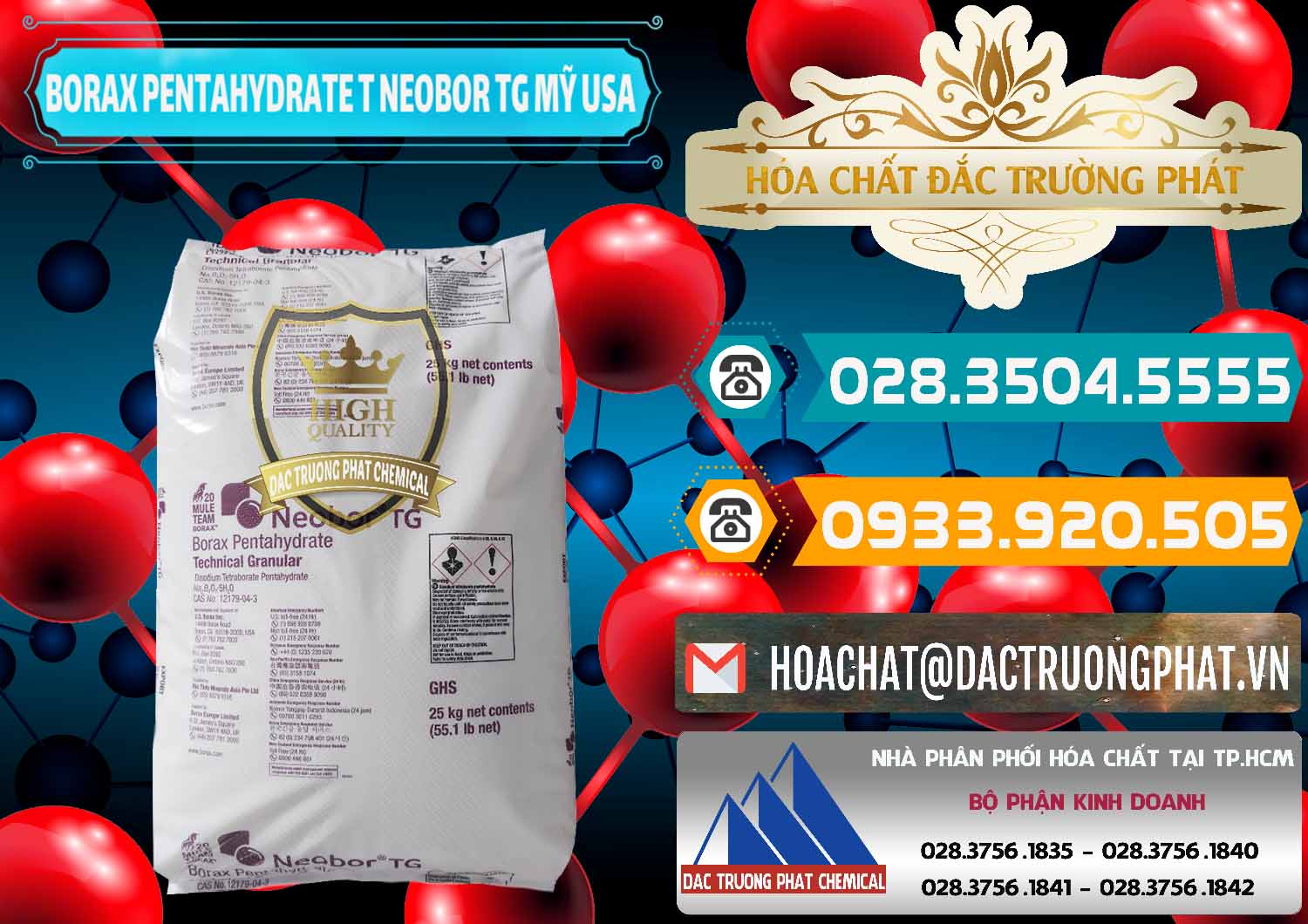 Nhà cung cấp ( bán ) Borax Pentahydrate Technical Granular Neobor TG Mỹ Usa - 0225 - Cty chuyên cung cấp ( bán ) hóa chất tại TP.HCM - congtyhoachat.vn