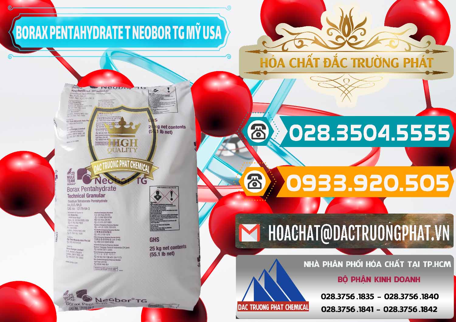 Nơi chuyên bán ( cung cấp ) Borax Pentahydrate Technical Granular Neobor TG Mỹ Usa - 0225 - Chuyên bán & phân phối hóa chất tại TP.HCM - congtyhoachat.vn