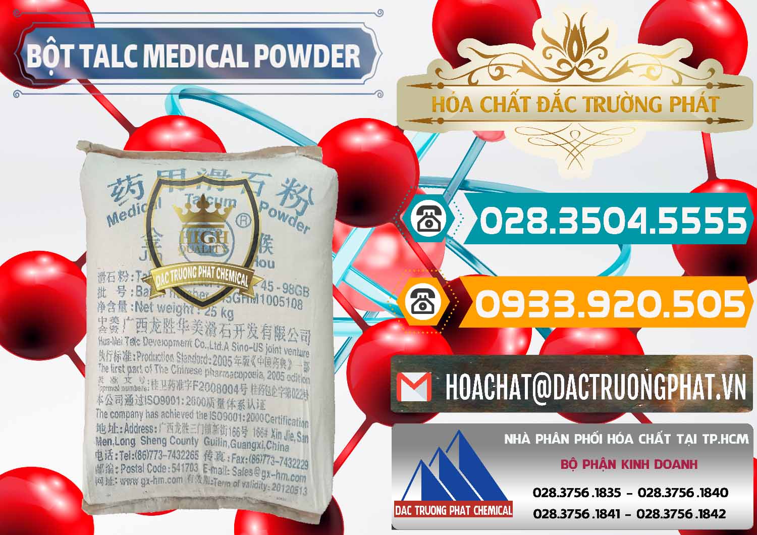 Nơi chuyên nhập khẩu và bán Bột Talc Medical Powder Trung Quốc China - 0036 - Đơn vị phân phối & cung cấp hóa chất tại TP.HCM - congtyhoachat.vn