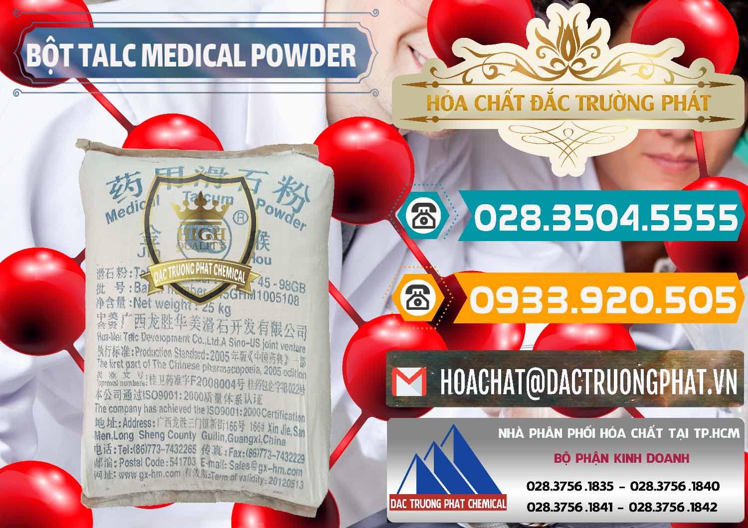 Cty chuyên bán ( cung cấp ) Bột Talc Medical Powder Trung Quốc China - 0036 - Cty kinh doanh và cung cấp hóa chất tại TP.HCM - congtyhoachat.vn