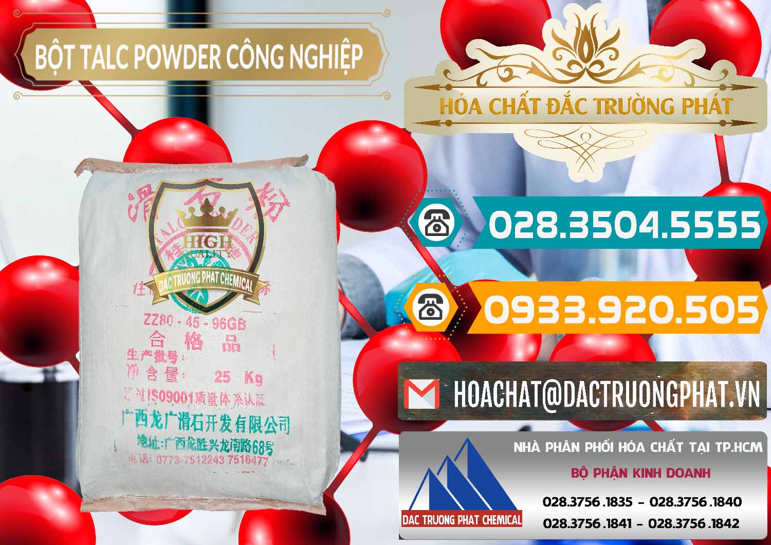 Nhà nhập khẩu ( bán ) Bột Talc Powder Công Nghiệp Trung Quốc China - 0037 - Phân phối và cung ứng hóa chất tại TP.HCM - congtyhoachat.vn