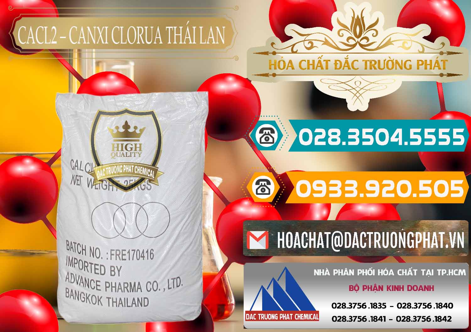 Nơi nhập khẩu _ bán CaCl2 – Canxi Clorua 96% Thái Lan - 0042 - Đơn vị chuyên bán _ phân phối hóa chất tại TP.HCM - congtyhoachat.vn