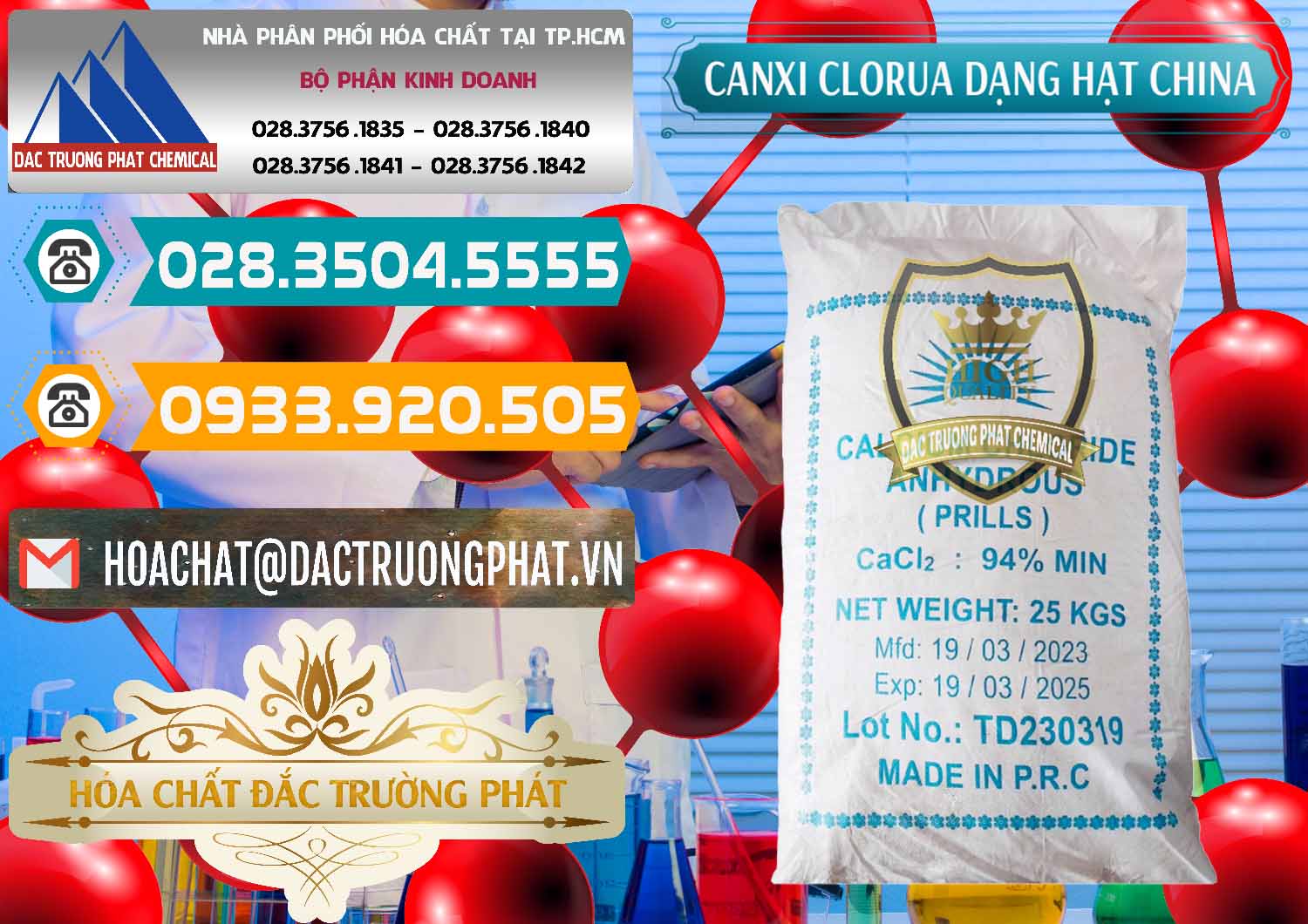 Cty bán _ cung cấp CaCl2 – Canxi Clorua 94% Dạng Hạt Trung Quốc China - 0373 - Đơn vị chuyên kinh doanh - cung cấp hóa chất tại TP.HCM - congtyhoachat.vn