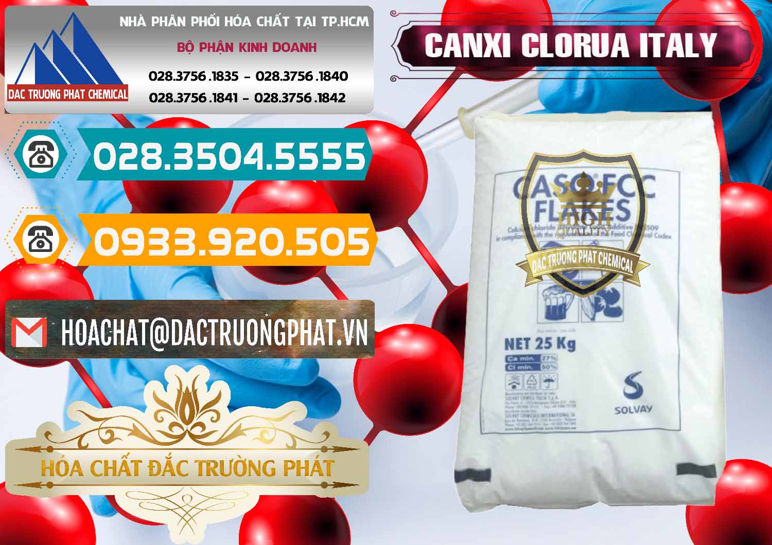 Nhập khẩu _ bán CaCl2 – Canxi Clorua Food Grade Ý Italy - 0435 - Cty bán và phân phối hóa chất tại TP.HCM - congtyhoachat.vn