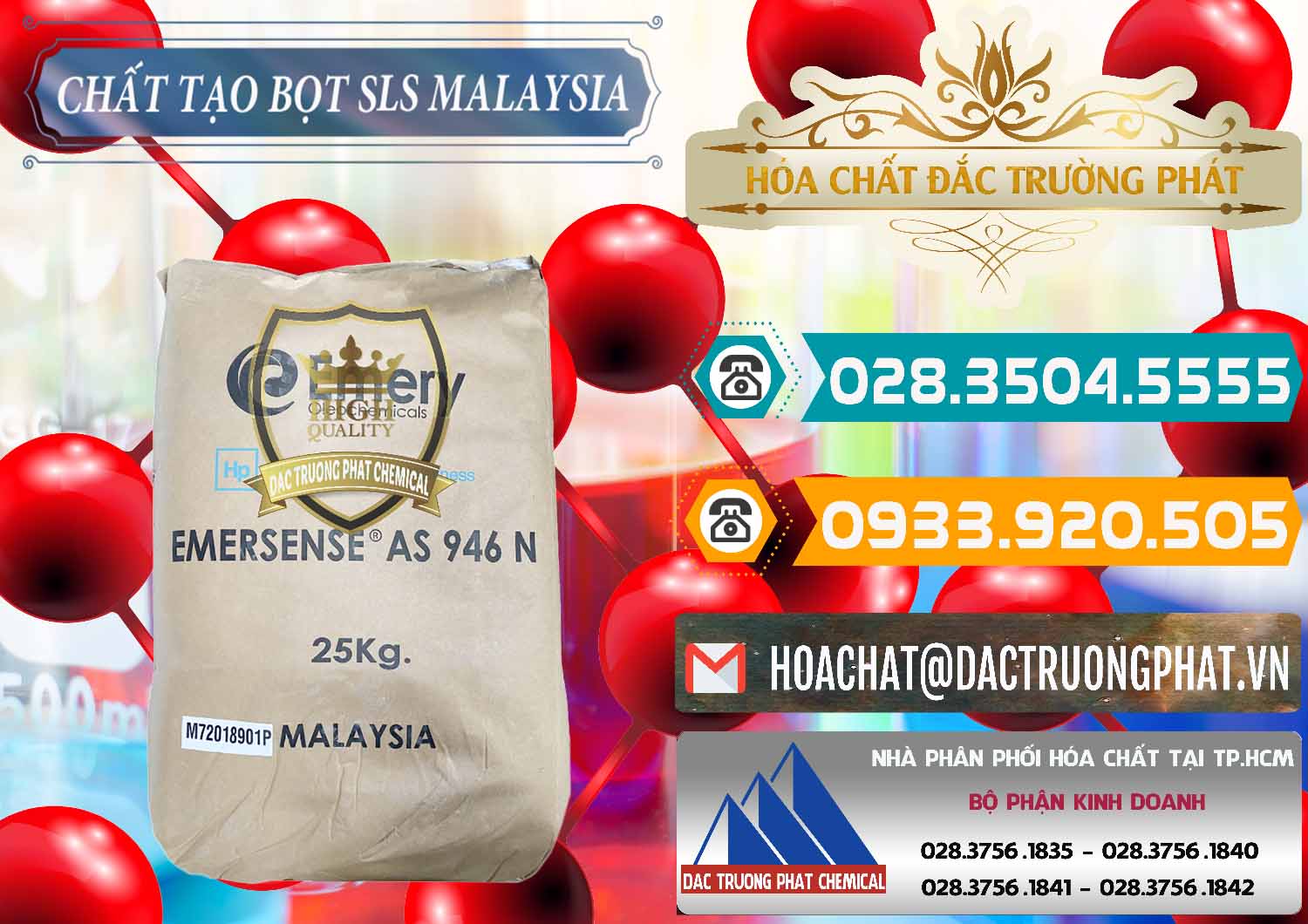 Đơn vị chuyên cung cấp _ bán Chất Tạo Bọt SLS Emery - Emersense AS 946N Mã Lai Malaysia - 0423 - Phân phối và cung cấp hóa chất tại TP.HCM - congtyhoachat.vn