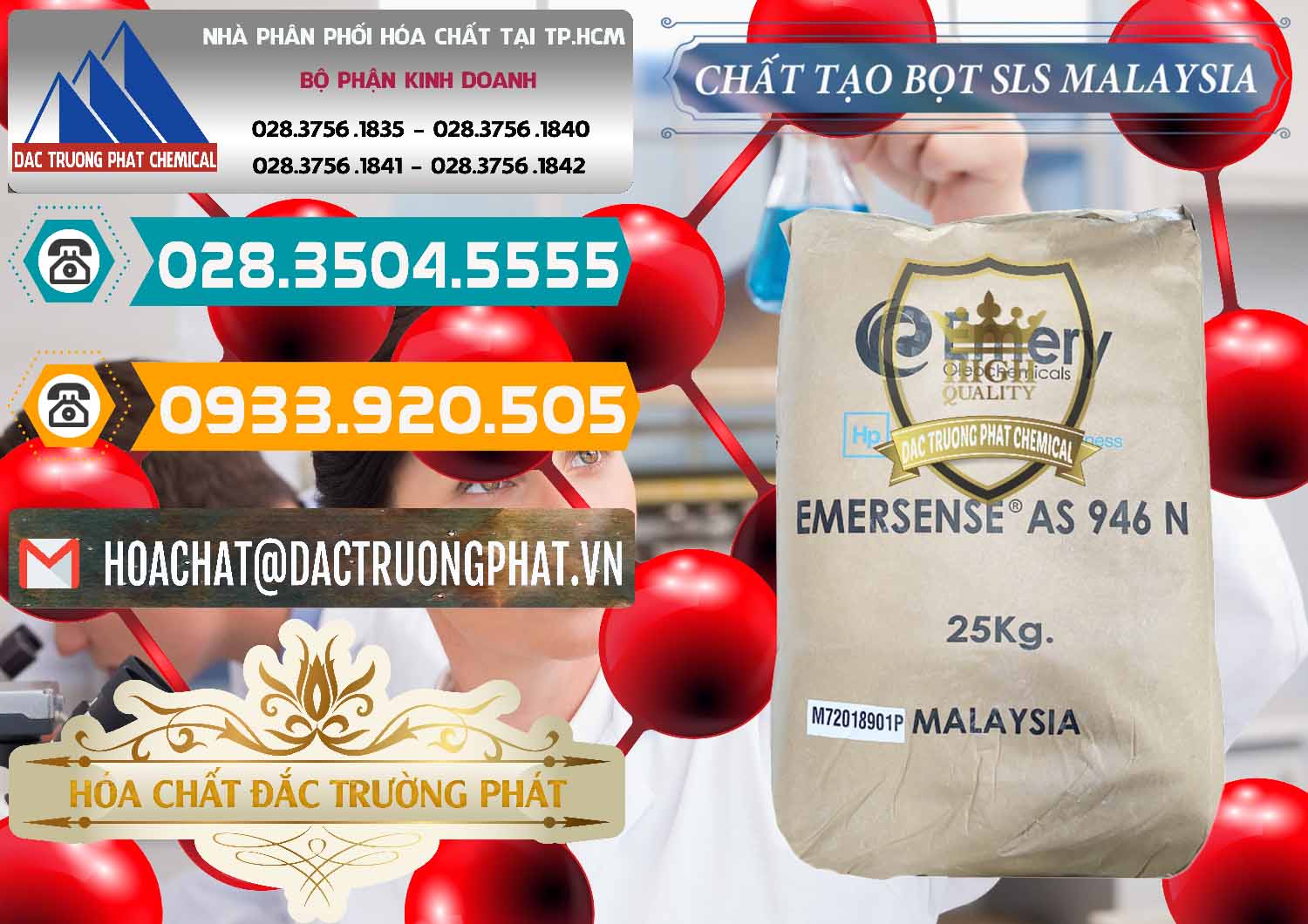 Đơn vị bán và phân phối Chất Tạo Bọt SLS Emery - Emersense AS 946N Mã Lai Malaysia - 0423 - Chuyên nhập khẩu và cung cấp hóa chất tại TP.HCM - congtyhoachat.vn