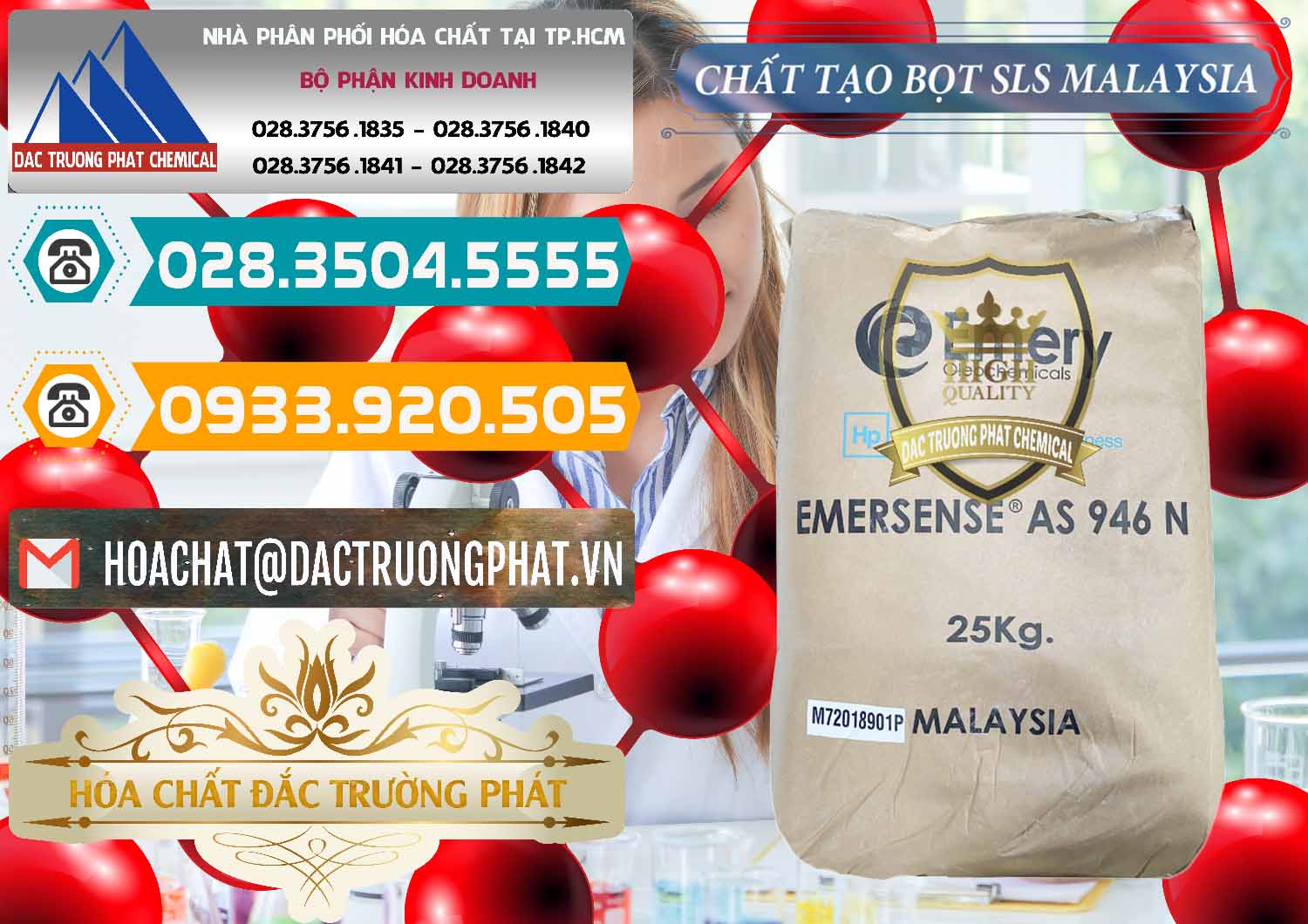 Chuyên cung ứng _ bán Chất Tạo Bọt SLS Emery - Emersense AS 946N Mã Lai Malaysia - 0423 - Chuyên cung cấp & nhập khẩu hóa chất tại TP.HCM - congtyhoachat.vn