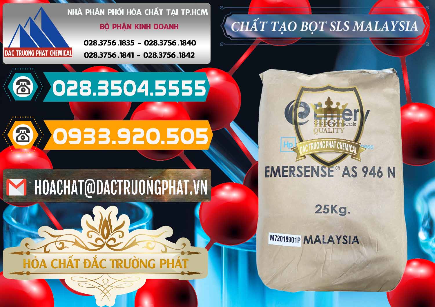 Công ty bán _ cung ứng Chất Tạo Bọt SLS Emery - Emersense AS 946N Mã Lai Malaysia - 0423 - Cty cung cấp - bán hóa chất tại TP.HCM - congtyhoachat.vn