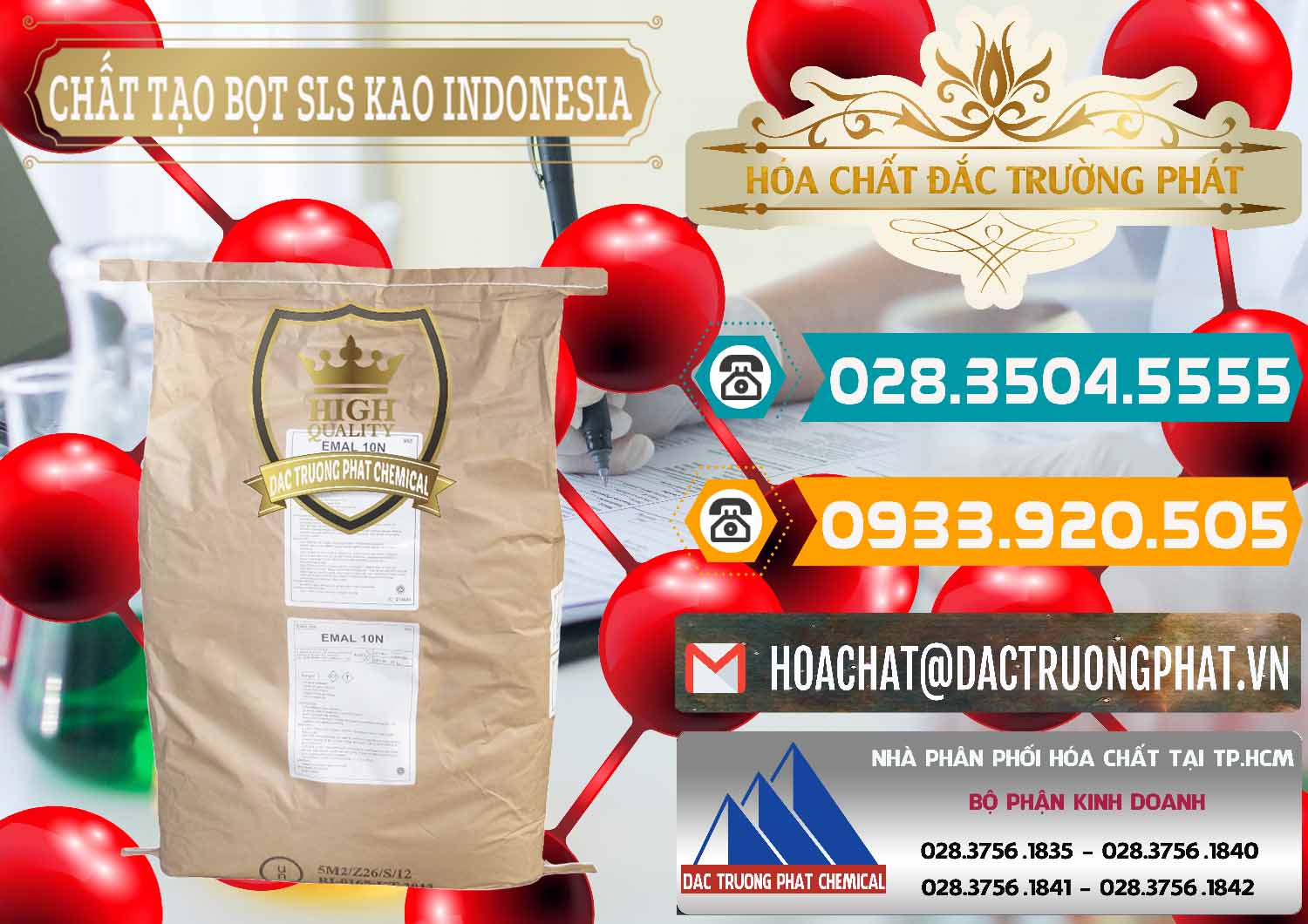 Công ty chuyên kinh doanh - bán Chất Tạo Bọt SLS - Sodium Lauryl Sulfate EMAL 10N KAO Indonesia - 0047 - Đơn vị cung cấp và kinh doanh hóa chất tại TP.HCM - congtyhoachat.vn
