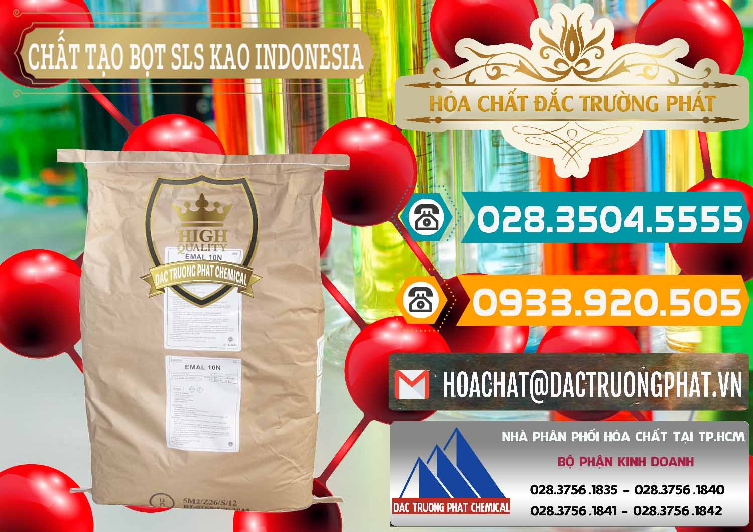 Nơi bán _ cung cấp Chất Tạo Bọt SLS - Sodium Lauryl Sulfate EMAL 10N KAO Indonesia - 0047 - Đơn vị chuyên nhập khẩu ( phân phối ) hóa chất tại TP.HCM - congtyhoachat.vn