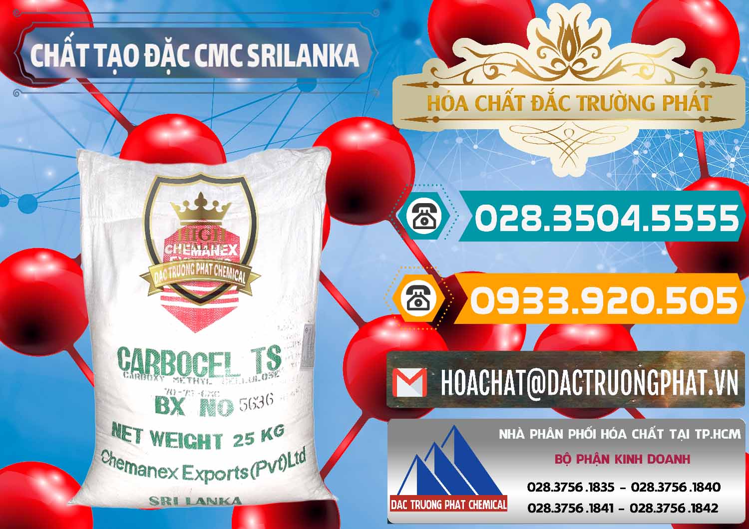 Cty chuyên nhập khẩu và bán Chất Tạo Đặc CMC - Carboxyl Methyl Cellulose Srilanka - 0045 - Nơi chuyên cung cấp - nhập khẩu hóa chất tại TP.HCM - congtyhoachat.vn