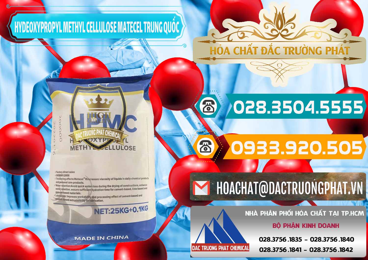 Đơn vị chuyên kinh doanh & bán Chất Tạo Đặc HPMC - Hydroxypropyl Methyl Cellulose Matecel Trung Quốc China - 0396 - Chuyên phân phối - cung ứng hóa chất tại TP.HCM - congtyhoachat.vn